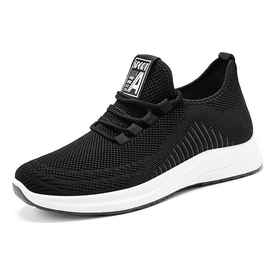 Tenis Hombre Negros Zapatos Transpirable Casuales Urbanos