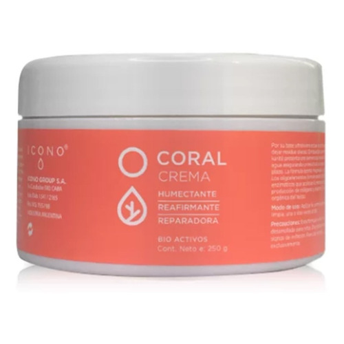 Crema Coral Humectante Reafirmante Reparadora X 250 Icono Tipo de piel Todo tipo de piel