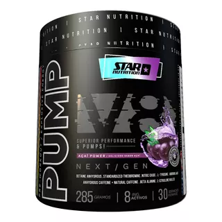 Suplemento Starnutrition Pumpv8 Aminoácidos Sabor Grape