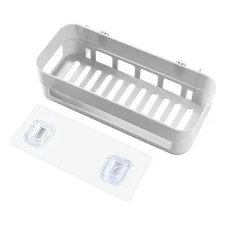 Estante Plastico Baño Cocina Adhesivo Premium Multiuso X3