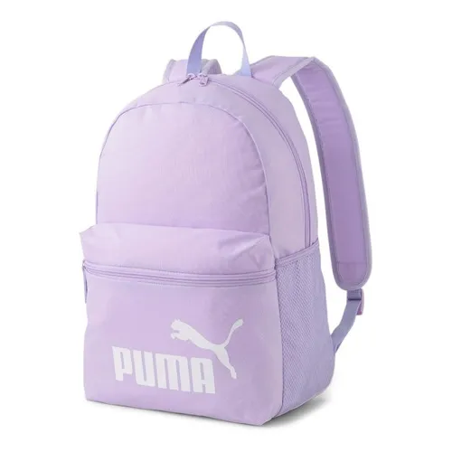 Mochila Puma Mujer Lila Casual Escolar 7548756 Diseño De La Tela Liso