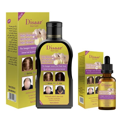  Pack Shampoo Y Serum Jengibre Anti Caida Alopecia Calvicie