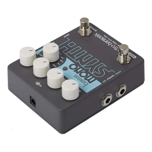 Pedal de efeito Electro-Harmonix Bass Mono Synth cinza