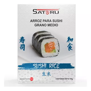 Arroz Para Preparar Sushi Satoru Grano Medio Estlo Japonés 700g