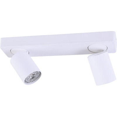 Aplique Spot 2 Luces Katharo Movil Apto Led Deco Moderno Lk Blanco