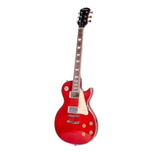 Guitarra eléctrica Parquer Les Paul de arce 2019 roja multicapa con diapasón de palo de rosa