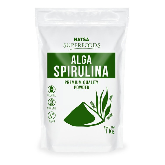 Alga Spirulina Polvo Premium, 1 Kg