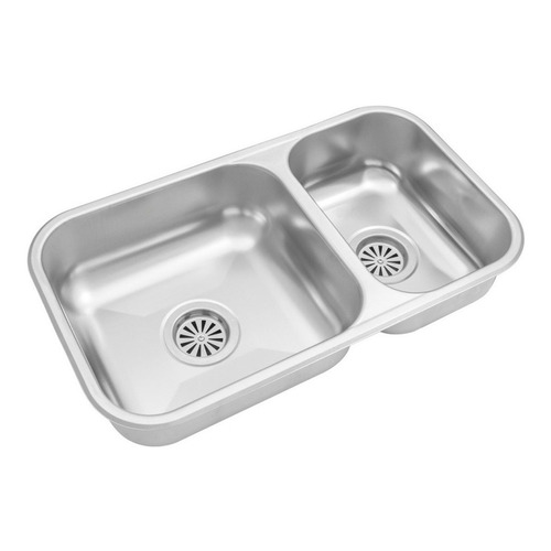 Bacha Pileta Cocina Doble Johnson Acero Inox Rr 37