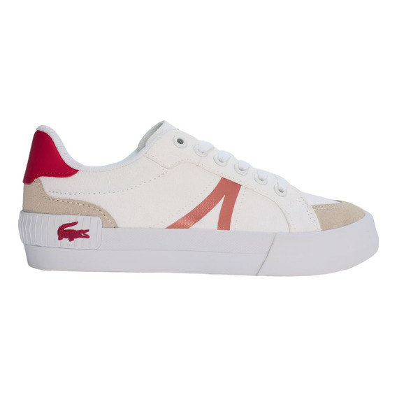 Tenis Lacoste L004 White Pink Mujer Casual