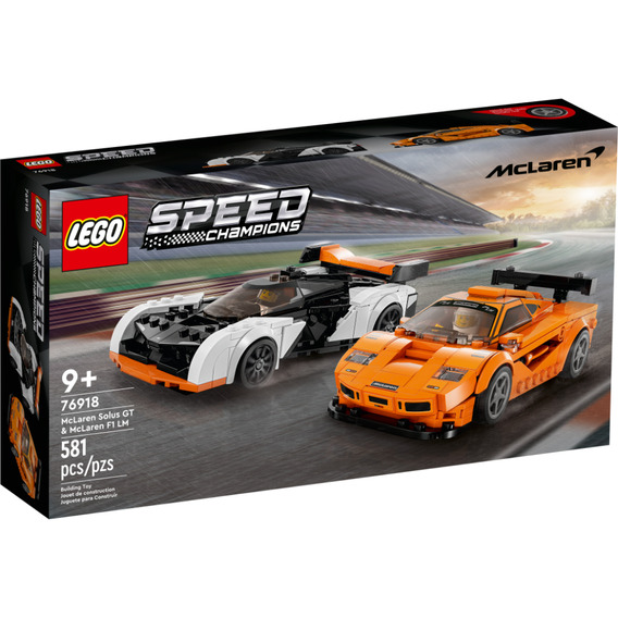 Lego® Mclaren Solus Gt Y Mclaren F1 Lm 76918 Cantidad de piezas 581