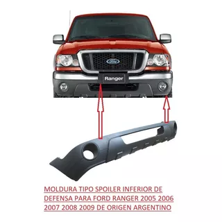 Spoiler Inferior Defensa Delantera Ford Ranger 2005 Al 2009