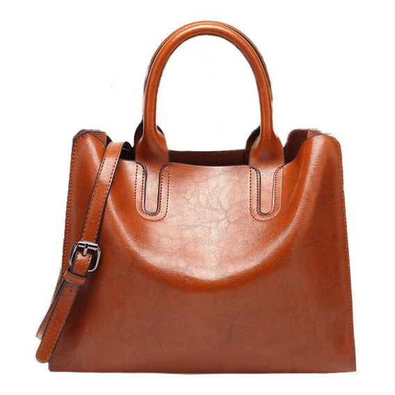 Bolso Cartera Mujer Vintage Simple Elegante Gran Capacidad