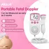 Sonar, ecografía Doppler fetal, para escuchar los latidos del bebé, color rosa