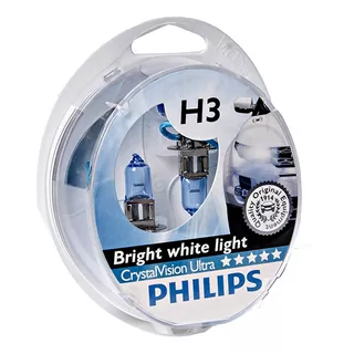 Lamparas Philips Crystal Vision Ultra H1 H3 H4 H7+t10 Gratis