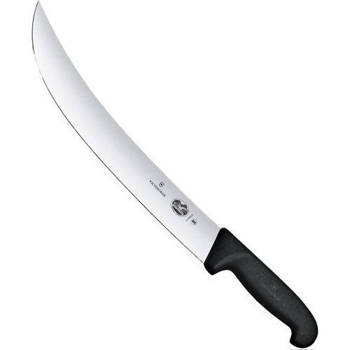 Victorinox cuchillo hoja ancha fibrox, 25 cm negro