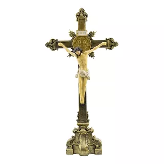 Crucifixo De Mesa 45cm - Enfeite Resina