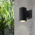 Packx2 Aplique Exterior Unidireccional M+ Lampara G45 Unilux Negro Cálido