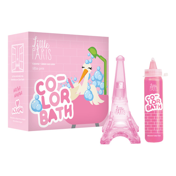 Colonia Bebé Little Paris Little Pink 50ml +jabon Pintar Set