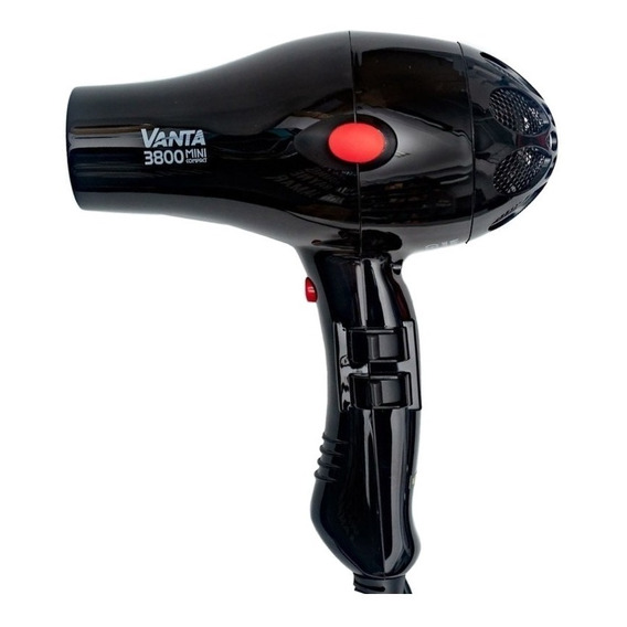 Vanta 3800 Mini Compact Secador Pelo Profesional 1800w Rojo Color Negro