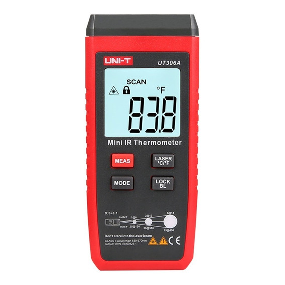 Termometro Pirómetro Laser Uni-t Ut306a Medidor Temperatura Solo °c