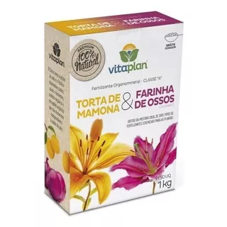 Fertilizante Torta De Mamona E Farinha De Ossos Vitaplan 1kg
