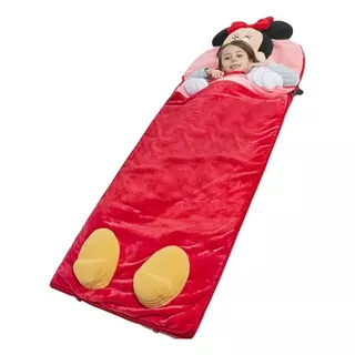 Saco Para Dormir Sleeping Bag Para Niña Minnie Mouse Disney Color Rojo