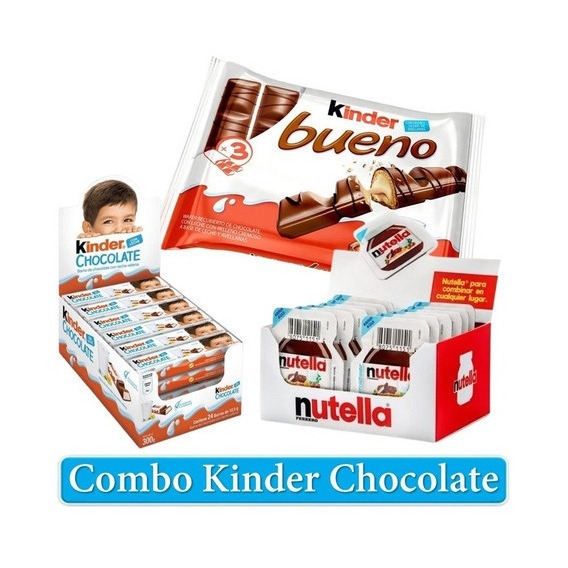 Combo Regalo Chocolates Ferrero Kinder Nutella