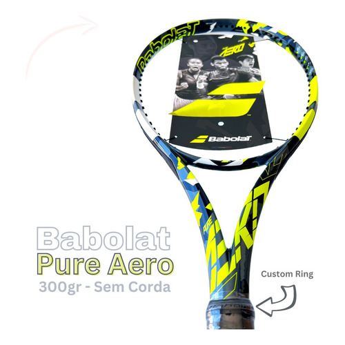 Raqueta de tenis Babolat Pure Aero 2023 Aro 100 peso 300 g color camuflaje talla L3