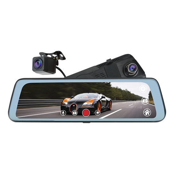 Espejo Retrovisor Camara 1080p Grabacion Doble Sd Estacionar