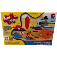Super Massa Animais Surfistas Tipo Play-doh Original Estrela