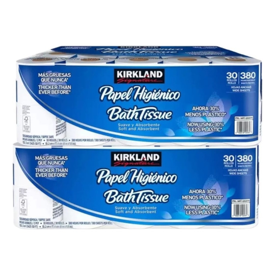 Kirkland Signature papel higiénico 2 pack 30 rollos