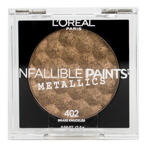 Sombra Para Ojos Infallible Paints Metallics Loreal Paris Color De La Sombra 402 Brass Knuckles