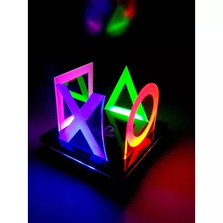 Luminária Led Gamer Playstation Decoração Setup