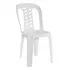 Silla De Plastico Reforzada Blanca Sin Posabrazo 120kg