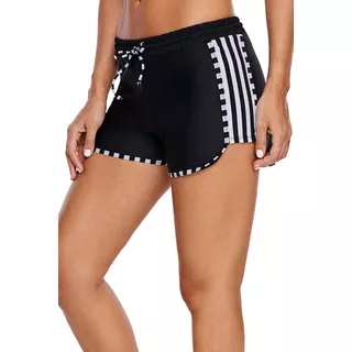 Gh Short De Baño Deportivo Board Striped Zebra