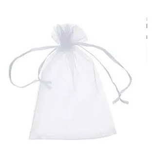 300 Saquinhos Organza, Sacos Brancos 10x15 Cm Lembrancinhas