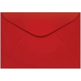 Envelope Carta Vermelho 114x162 Mm C/ 100 Unds - Scrity