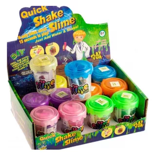 Caja X 12 Unidades Slime Brillante Varios Colores Único Masa