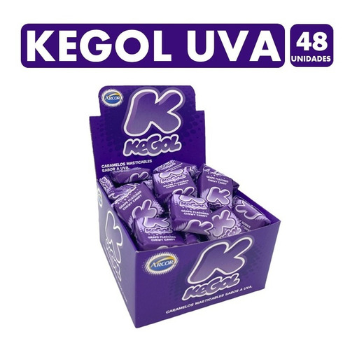Caramelo Kegol Uva (caja Con 48 Unidades