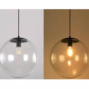 Lámpara Colgante De Cristal Esfera Cerrada 40cm Don Led 