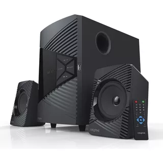 Sistema De Parlantes Creative Sbs E2500 2.1 Usb Bt Radio Fm Color Negro Potencia Rms 30 W