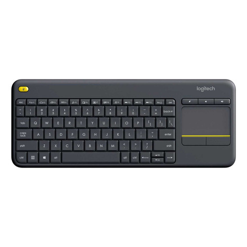 Teclado inalámbrico Logitech K400 Plus QWERTY español color negro