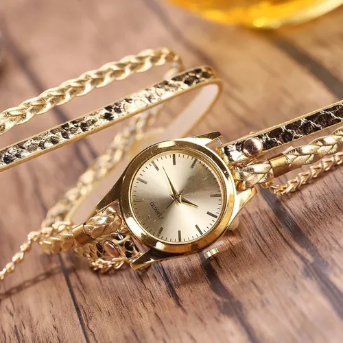 Reloj pulsera store dorado mujer