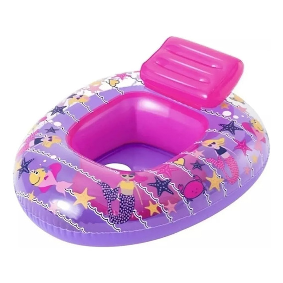 Flotador Bote Para Niños Fondo Del Mar Bestway 34126 Lila