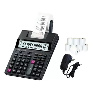 Calculadora Casio Hr 100 Con Impresor + Fuente Y 10 Rollos