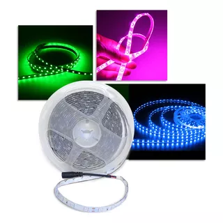 10 Fitas Led 5050 Ip65 Externa Silicone Cores 5m/300 Leds 