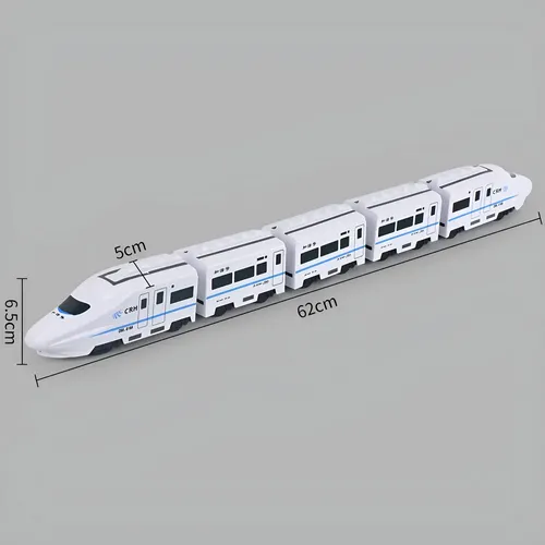 Tren Eléctrico De Alta Velocidad Con Ruedas Omnidireccionales – Juguete Educativo Interactivo Para Niños (66.4 Cm)