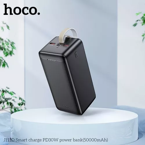 Power Bank 50000 Mah 30w Carga Rápida Hoco Premium - Negro - Coolbox