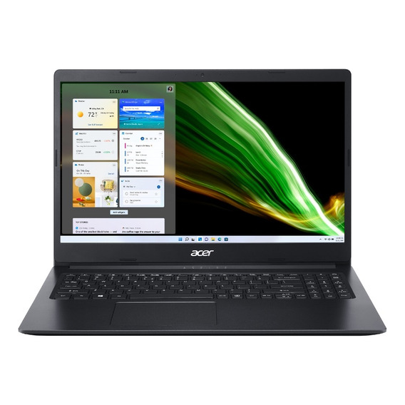 Notebook Acer Aspire 3 A315-34 negra 15.6", Intel Celeron N4000  4GB de RAM 500GB HDD, Intel HD Graphics 620 1366x768px Windows 10 Home