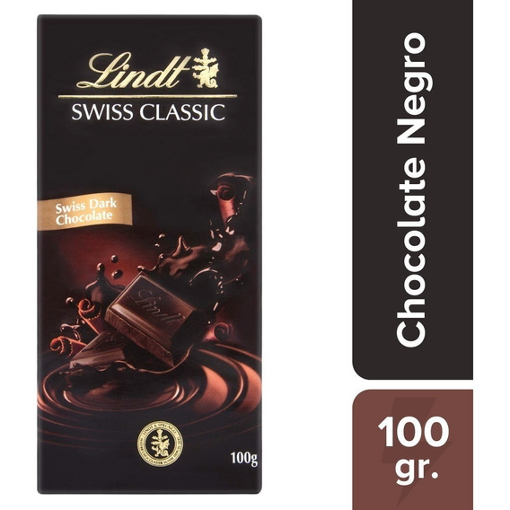 Chocolate Lindt Swiss Classic Dark 100 Gr. Amargo